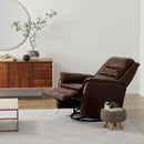 Swivel Recliner With Manual Adjustable Footrest by HouseOfZazla