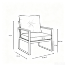 Oversized Steel Outdoor Conversation Set by HouseOfZazla