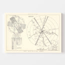 Vintage Map of the Laredo Air Force Base Vicinity, 1951