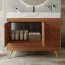 36" Freestanding Bathroom Vanity with Faux Marble Top