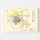 Vintage Map of Laughlin Air Force Base, 1951