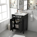 Bathroom Vanity With 2 Doors And Tip Out Drawer, Soft Closing Hinges by Unique Piece Furniture