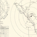 Vintage Map of the Laughlin Air Force Base Vicinity, 1951