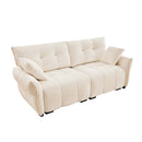 Modern Sofa & Pillows, Textured Cover, High Rebound Cushions by HouseOfZazla