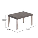 Savannah - Outdoor Wicker And Ottoman - Gray by HouseOfZazla