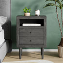 Nystrom Mid Century Modern 2 Drawer Nightstand by HouseOfZazla