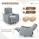 Wall Hugger Power Recliner Chair With USB Port (Type-C) by Unique Piece Furniture