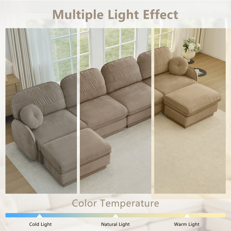 105" Chenille Cloud 3-Seater Sofa, photo 5 of 10