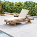 Lounge Chaise Set, Space Available On One Side, Acacia Wood In by HouseOfZazla