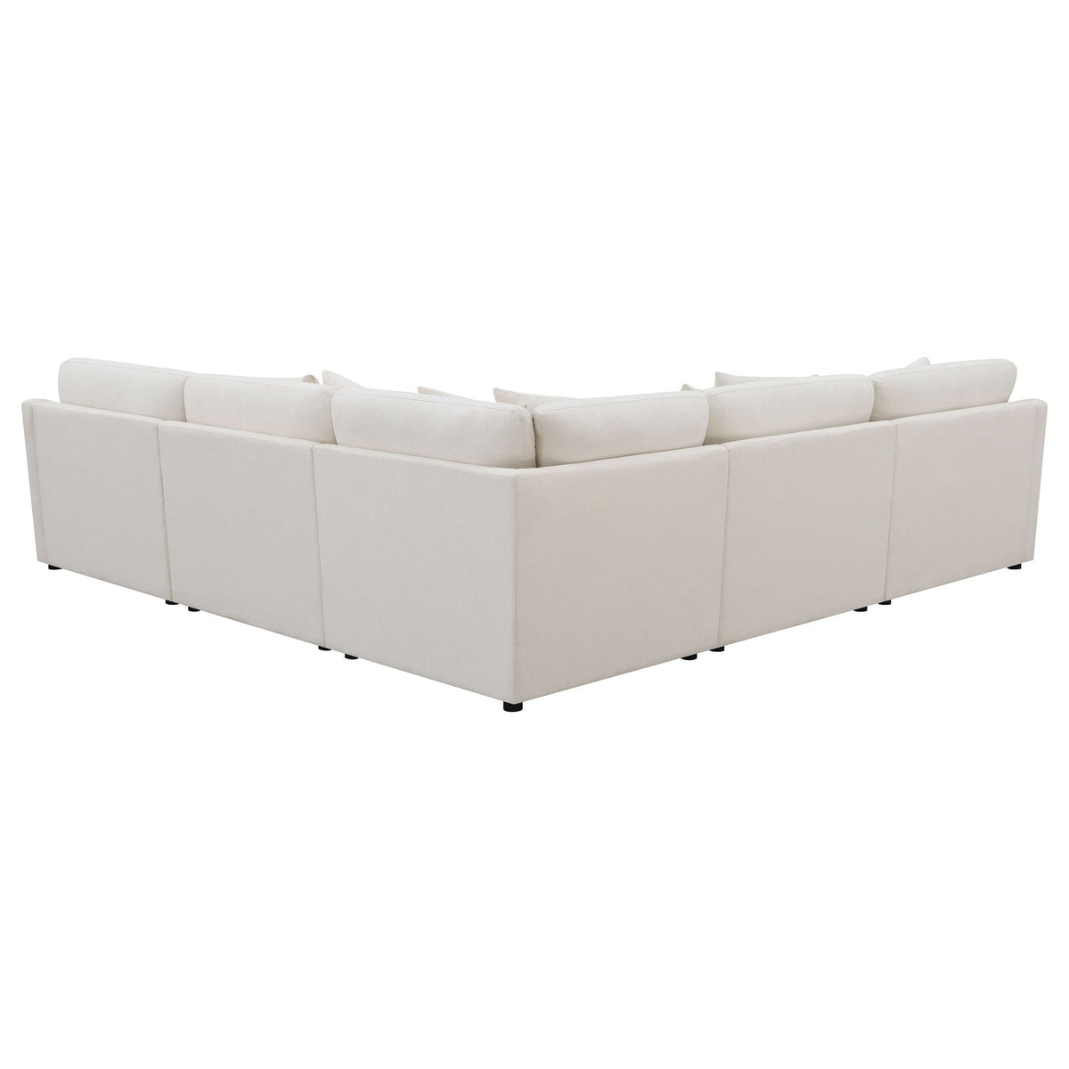 Hobson 6-piece Upholstered Modular Sectional Sofa Ivory, photo 4 of 7