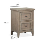 Paxton Place - Small Drawer Nightstand - Dovetail Gray