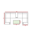 Wicker Outdoor Sectional With Weather Resistant Cushions And Table