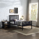 Zudora - Nightstand - Antique Oak & Black