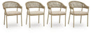 Orchard Beach - Arm Chair With Cushion (Set of 4) - Beige by Unique Piece Furniture