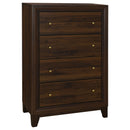 Anza - 4 Drawer Chest Storage Solution - Walnut by HouseOfZazla