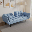Sofa Soft Two Armrests Throw Pillow Pillow Comfortable Fit Apartment Bedroom Small Space by HouseOfZazla