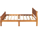 Platform Bed Frame Mattress Foundation Sleigh Bed With Headboard / Footboard / Wood Slat Suppor by HouseOfZazla