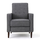 Mid-Century Modern Recliner With Button Tufted Waffle Stitch