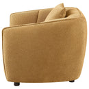 Aleisha Chenille Upholstered Accent Chair Mustard Yellow