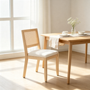 Farmhouse Rattan Dining Chairs Set of 2