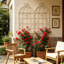Metal Garden Rustproof Trellis For Climbing Plants Outdoor Flower Support