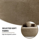 Round Sofa Bed with Memory Foam Sectional Couch for Living Room by HouseOfZazla