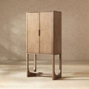 Nolan - Bar Cabinet With Wine Storage - Brown by HouseOfZazla