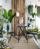 Laundry Rack With Accordion Design - Brown / Black - Black Brown by Unique Piece Furniture