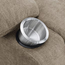 Beca - Upholstered Power Lift Recliner With Cupholders And USB Charging by HouseOfZazla