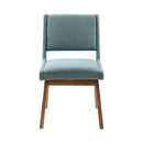 Dining Chair With Upholstered Seat And Back (Set of 2) - Blue by HouseOfZazla
