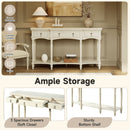 Retro Console Table With 3 Soft Close Drawers by HouseOfZazla