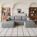 107" Cloud Sectional Sofa with 1 Ottoman