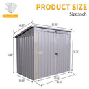 Garbage Bin Shed Stores 2 Trash Cans Metal Outdoor Bin Shed For Garbage Storage by HouseOfZazla