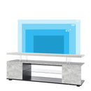 TV Stant With LED And Large Side Cabinet by Unique Piece Furniture
