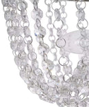 Alsy 16"W 4-Lights Bling Polished Nickel Pendant Chandelier with Crystal Glass Beads by LampsUSA