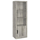 Conifer - 3 Shelf Media Tower - Gray