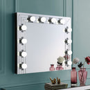 Noralie - Accent Mirror - Faux Diamonds & Mirrored