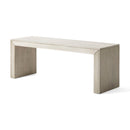 Acacia Wood Dining Bench, Farmhouse Style