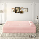 Convertible Foam-Filled Sleeper Sofa Bed With 2 Pillows