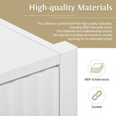 Accent Storage Cabinet Sideboard Wooden Cabinet with Metal Handles for Hallway, Entryway, Living Room, Bedroom