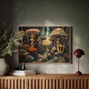 Enchanted Mushroom Forest: Mystical Fantasy Canvas Wall Art