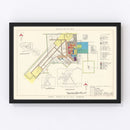 Vintage Map of Luke Air Force Base, 1951