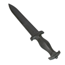 Long Spear Pointed Dagger Poly Training Knife Prop with 8.5 Inch Blade and Grooved Wood Grained Textured Handle by NewRuleFX.com