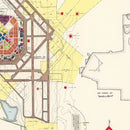 Vintage Map of Moody Air Force Base, 1951