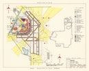 Vintage Map of Moody Air Force Base, 1951