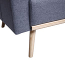 Easton - Fabric Chair With USB Charging Ports Pockets And Pillows