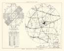 Vintage Map of the Moody Air Force Base Vicinity, 1951