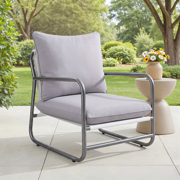 Outdoor Aluminum Frame Patio Armchair