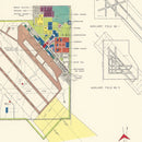 Vintage Map of Moore Air Field, 1952