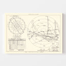 Vintage Map of the Moore Air Field Vicinity, 1952